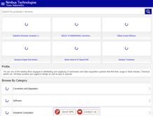 Tablet Screenshot of nimbus-technologies.net